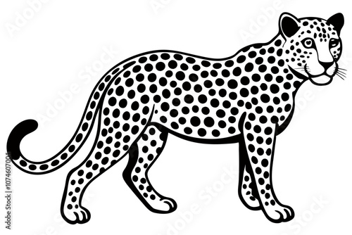 Creative animal vector illustration with white background