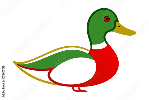 Creative animal vector illustration with white background