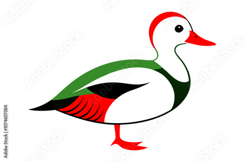 Creative animal vector illustration with white background
