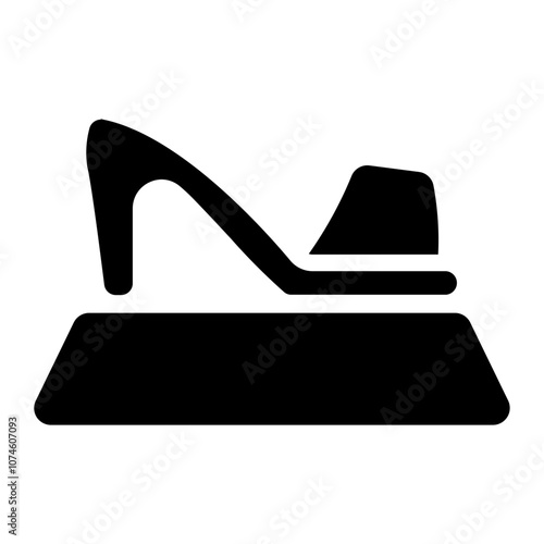 Stiletto mules Solid Icon