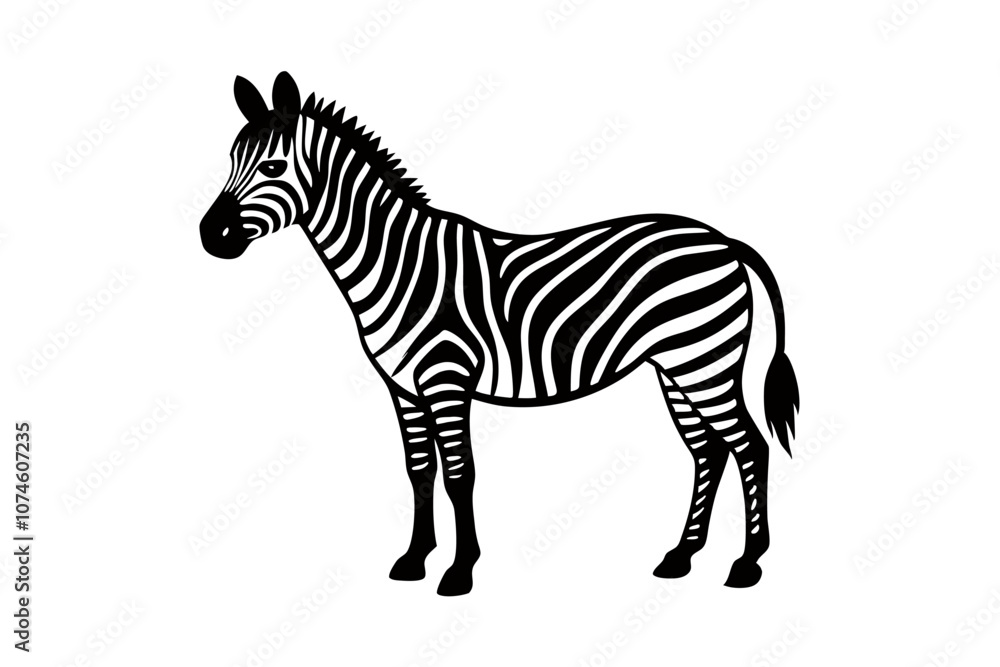 Obraz premium Creative animal vector illustration with white background