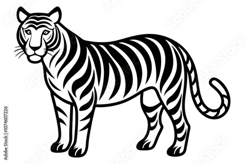 Creative animal vector illustration with white background