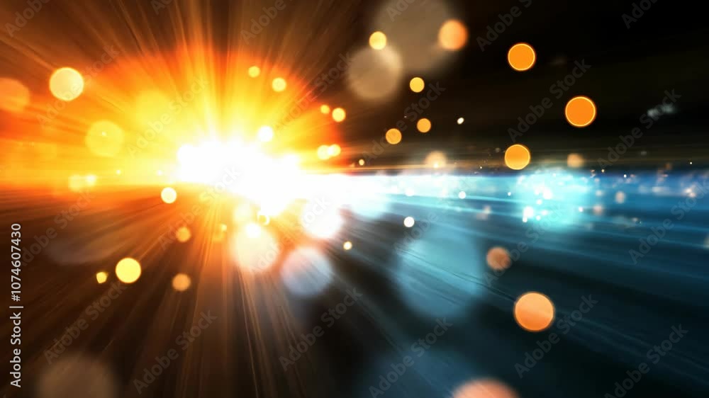 ethereal light line waves of trail with bokeh light, technology and digital theme abstract background ethereal light line waves of trail with bokeh light, technology and digital theme abstract background