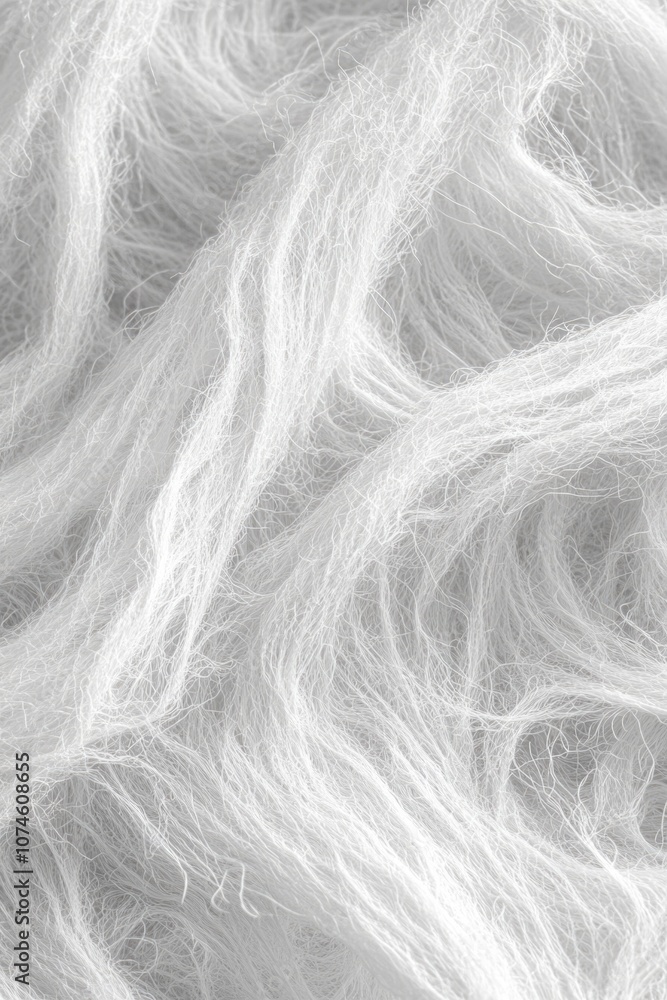Fototapeta premium Close-up of white yarn
