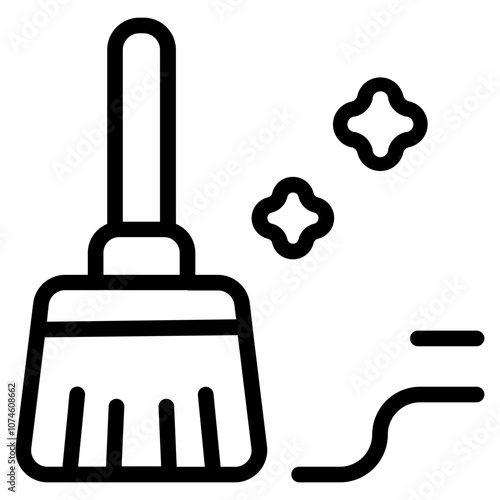 Clean up activity Line Icon