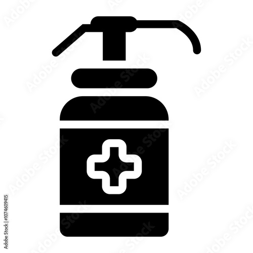 Hand sanitizer Solid Icon