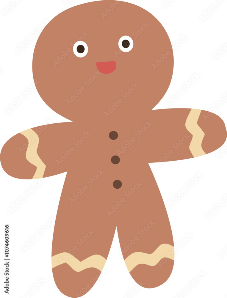 Fototapeta premium gingerbread man cartoon
