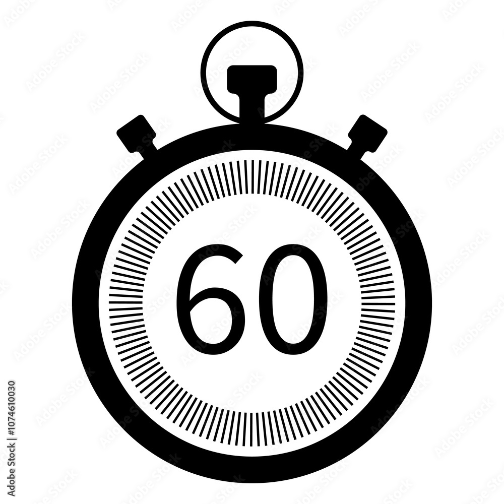 Fototapeta premium Stopwatch vector icons on a white background