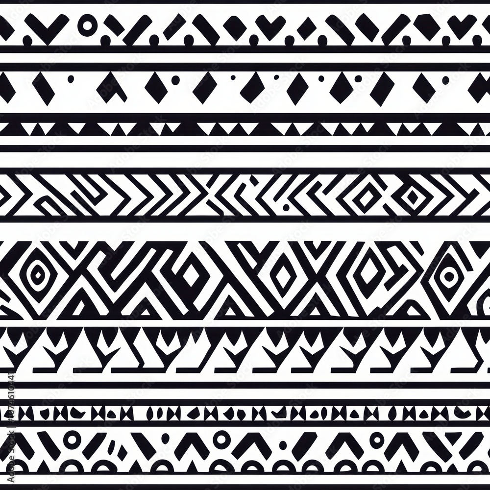 A series of intricate black and white patterns featuring geometric designs and lines, showcasing tribal-inspired motifs. A series of intricate black and white patterns featuring geometric designs and lines, showcasing tribal-inspired motifs.
