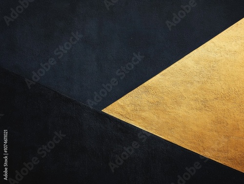 Black and Gold Wall Close Up