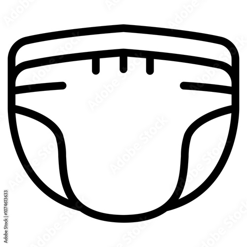 Diaper Line Icon