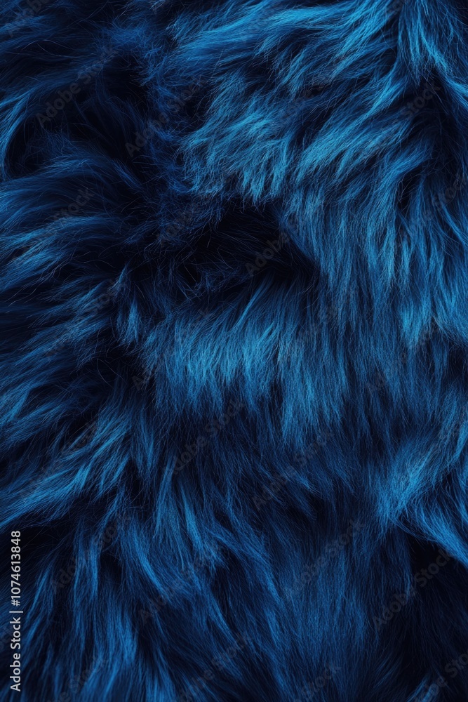 Naklejka premium Blue furry animal close-up