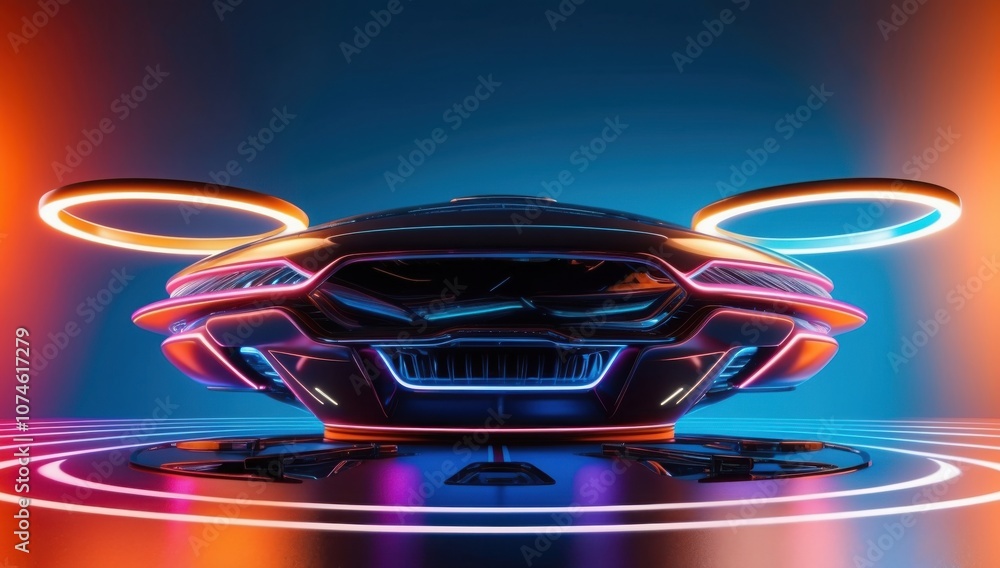 Ultra-Realistic 3D Render of Decentralized Production in Sleek Metallic Design Ultra-Realistic 3D Render of Decentralized Production in Sleek Metallic Design