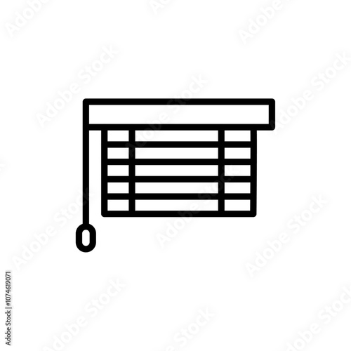 Blinds icon logo sign set vector outline