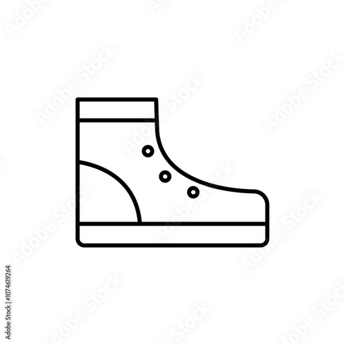 Brisk boots icon logo sign set vector outline