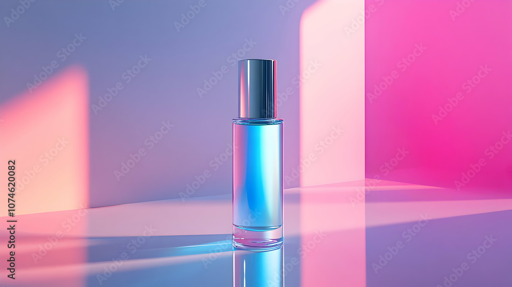 Glass Bottle Product Mockup 3d Render Glass Bottle Product Mockup 3d Render