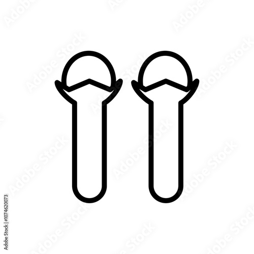 Cloves icon logo sign set vector outline