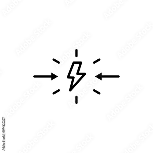 Conflict icon logo sign set vector outline