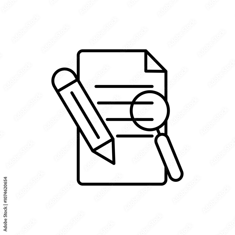 Defining icon logo sign set vector outline Defining icon logo sign set vector outline