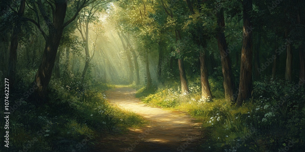 Fototapeta premium road on the forest