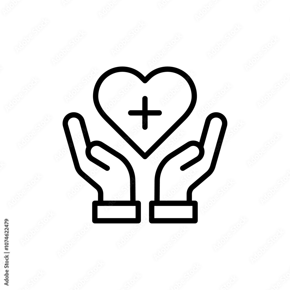 Health insurance icon logo sign set vector outline Health insurance icon logo sign set vector outline