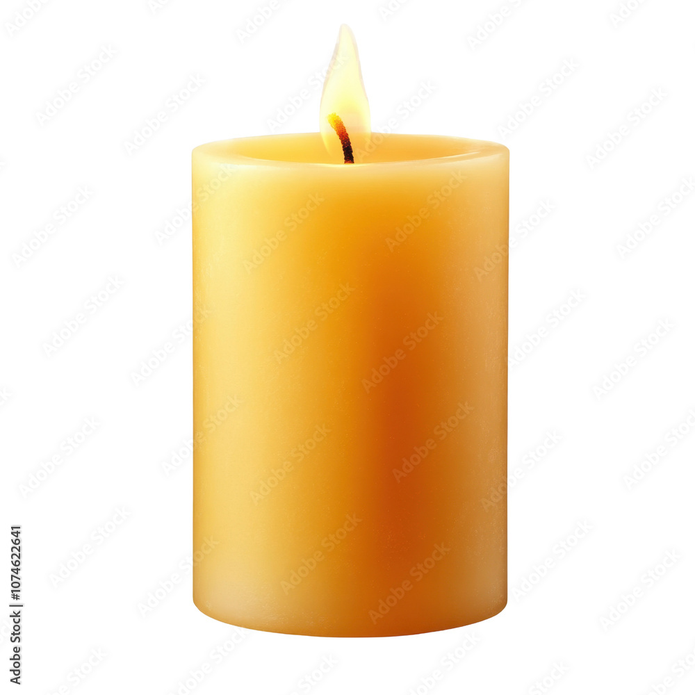 burning candle isolated on transparent background burning candle isolated on transparent background
