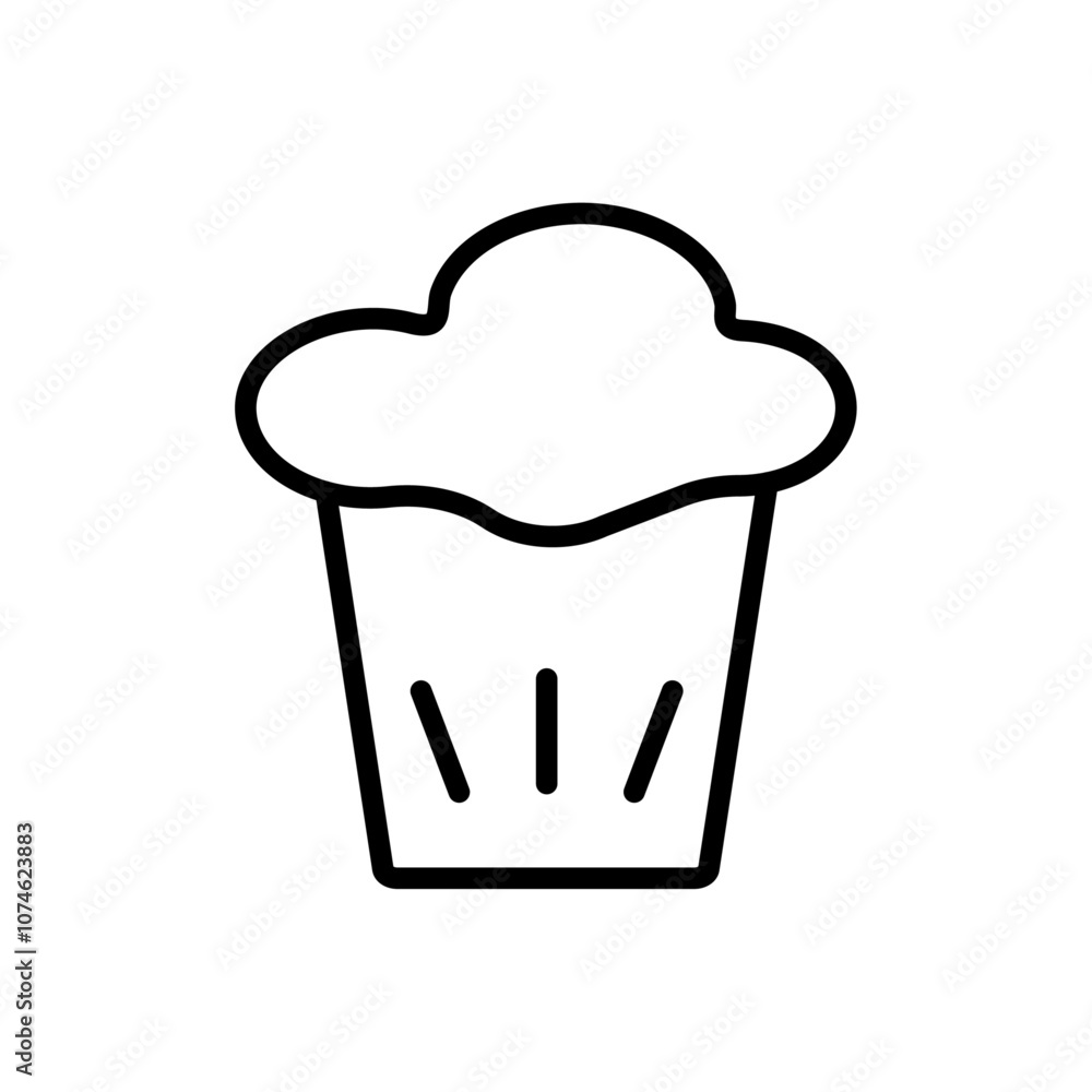 Muffin icon logo sign set vector outline Muffin icon logo sign set vector outline