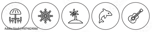 Summer vacation icons.eps