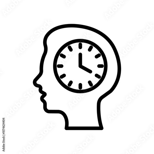 Patience icon logo sign set vector outline