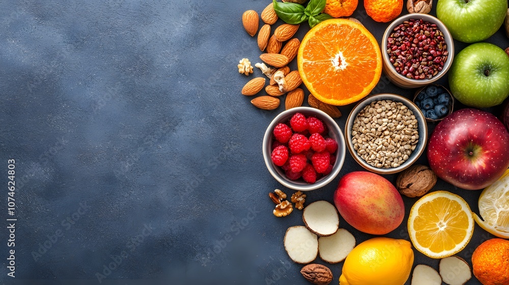 A Vibrant Array of Fresh Vegan Ingredients for Healthy Culinary Creations and Sustainable Eating. Sustainability Mindset Concept A Vibrant Array of Fresh Vegan Ingredients for Healthy Culinary Creations and Sustainable Eating. Sustainability Mindset Concept