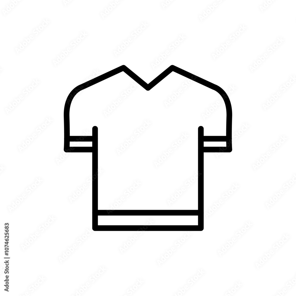 Soccer jersey icon logo sign set vector outline Soccer jersey icon logo sign set vector outline
