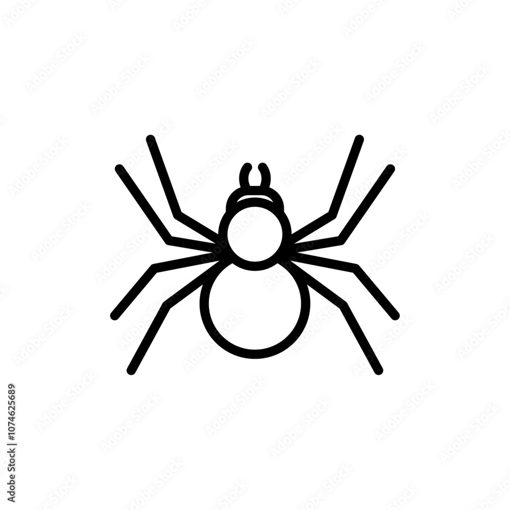 Spider icon logo sign set vector outline Spider icon logo sign set vector outline
