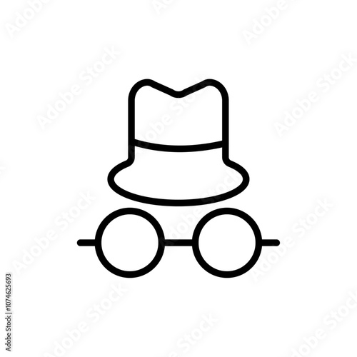 Spy icon logo sign set vector outline