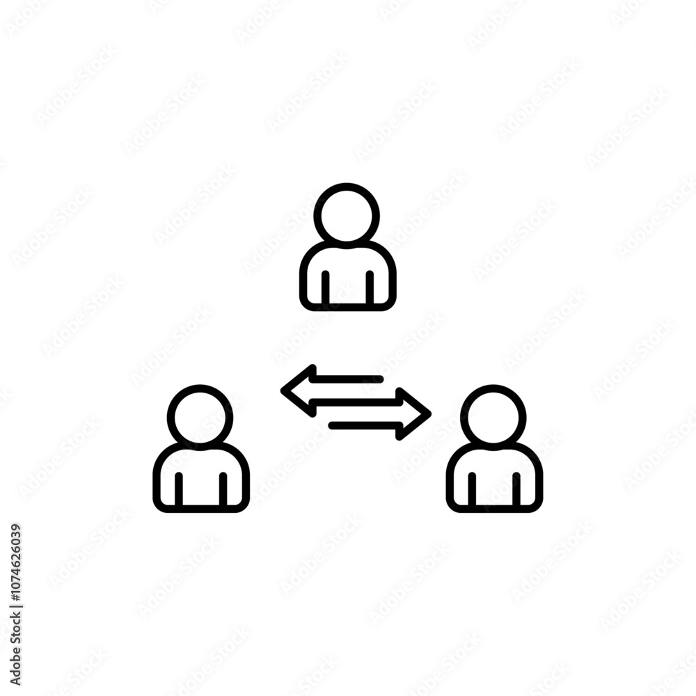 Third party icon logo sign set vector outline Third party icon logo sign set vector outline