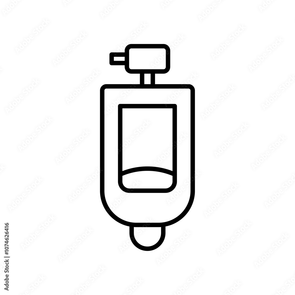 Urinal icon logo sign set vector outline Urinal icon logo sign set vector outline