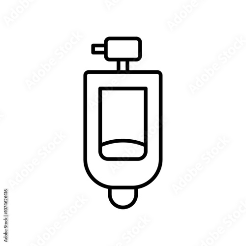 Urinal icon logo sign set vector outline