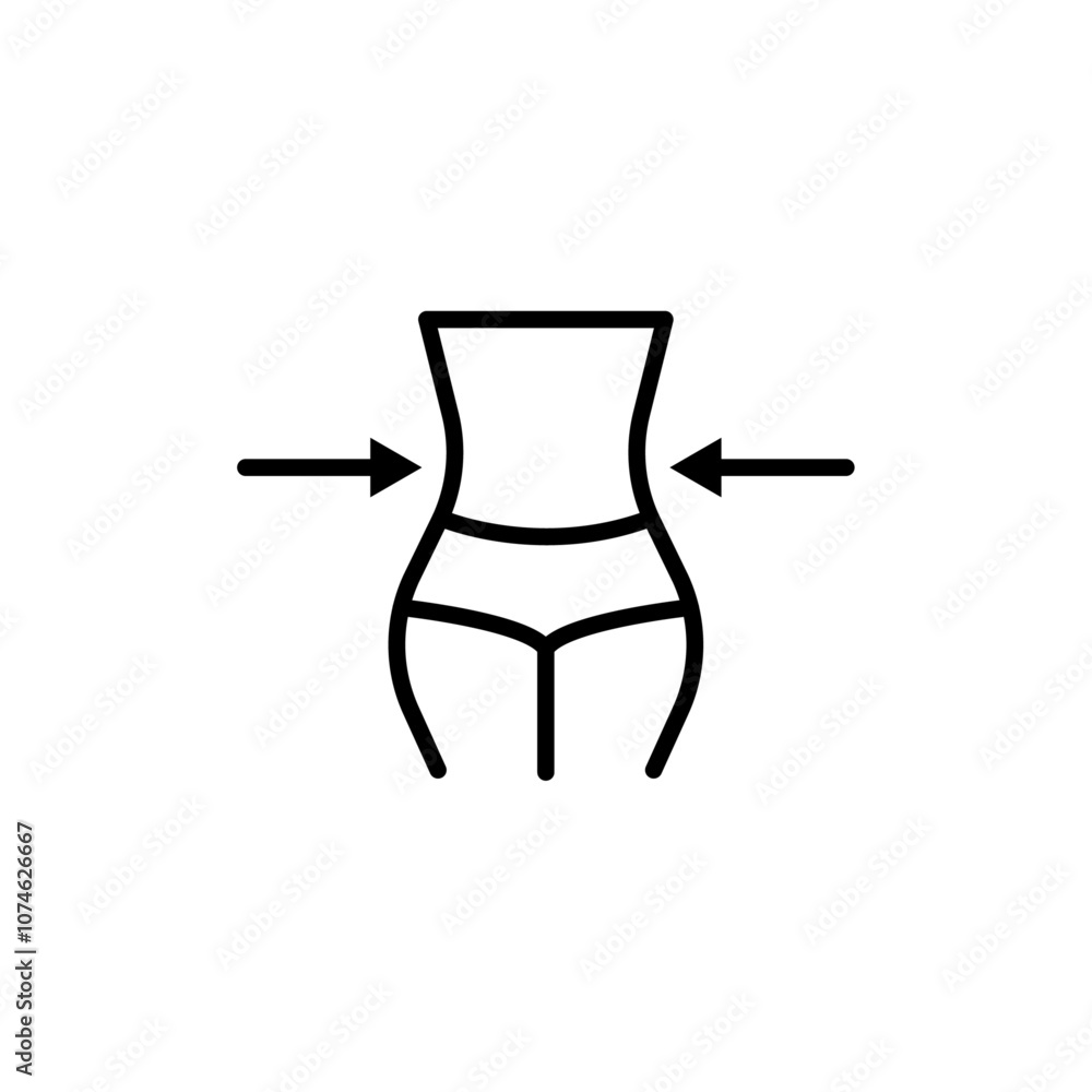 Weight loss logo sign set vector outline Weight loss logo sign set vector outline