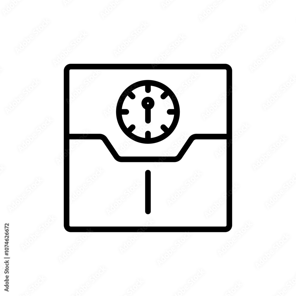 Weight scale icon logo sign set vector outline Weight scale icon logo sign set vector outline