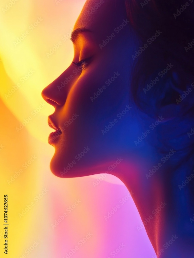 Woman with eyes closed Woman with eyes closed