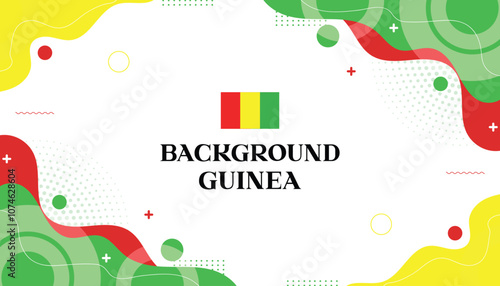 Background mephis guinea abstrack wave color flag guinea 