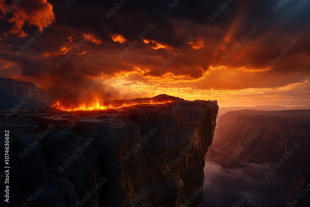 Unforgettable Canyon with Golden Rock: Nature's Majestic Beauty Captured in Time Unforgettable Canyon with Golden Rock: Nature's Majestic Beauty Captured in Time