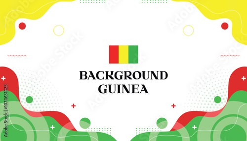 Background mephis guinea abstrack wave color flag guinea 