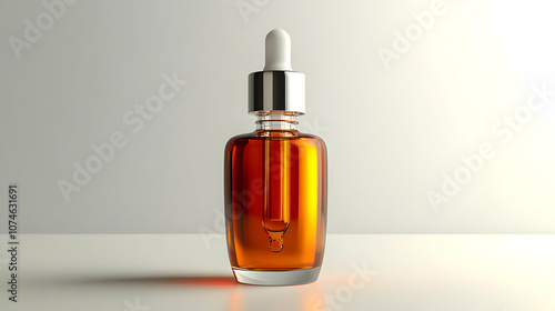 Wallpaper Mural Glass Dropper Bottle with Orange Liquid 3D Illustration Torontodigital.ca