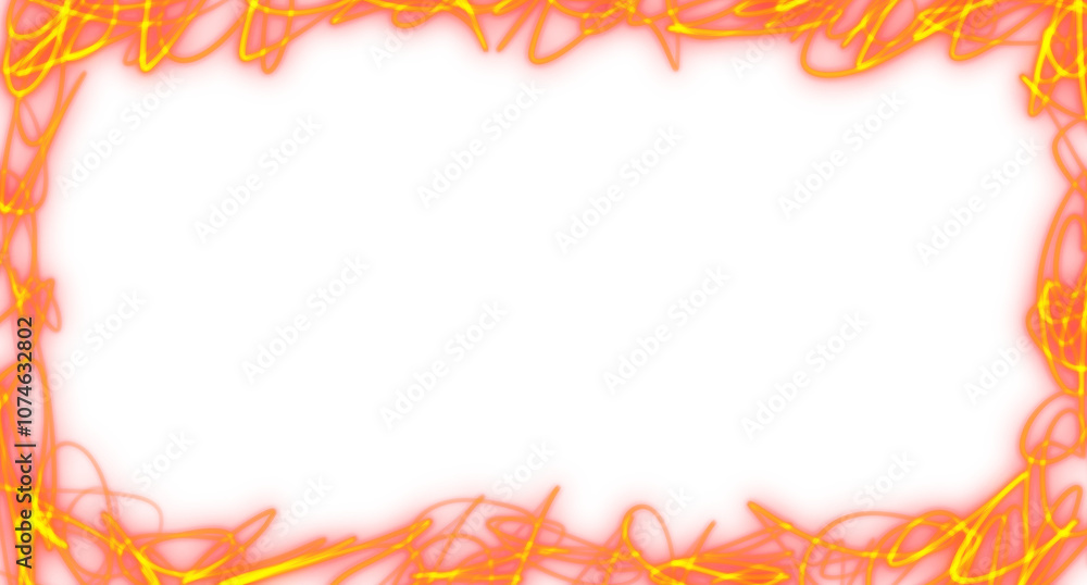 Obraz premium Bold Neon Line Graffiti Effect