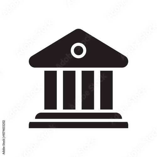 Bank icon. Simple vector sign.