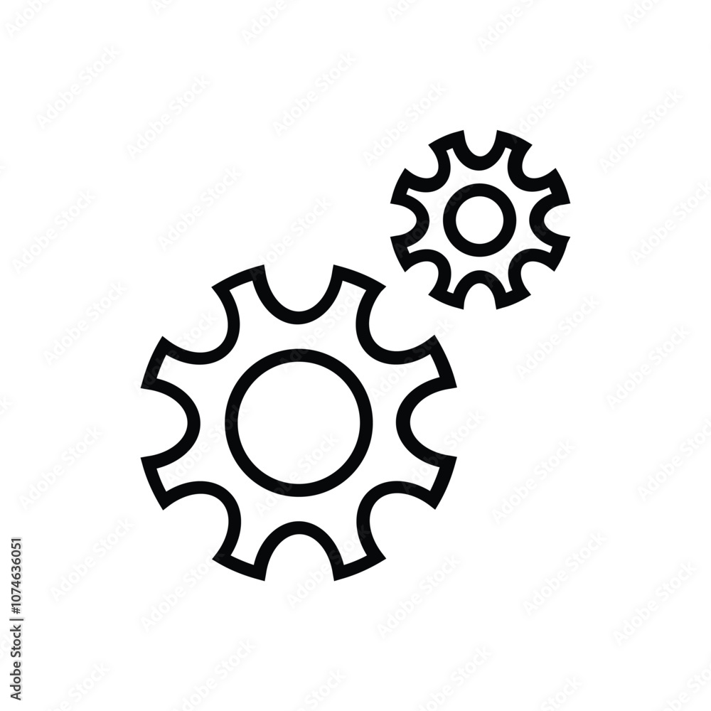 Basic, maintenance, settings, control, gear, options-icon. Simple vector sign Basic, maintenance, settings, control, gear, options-icon. Simple vector sign