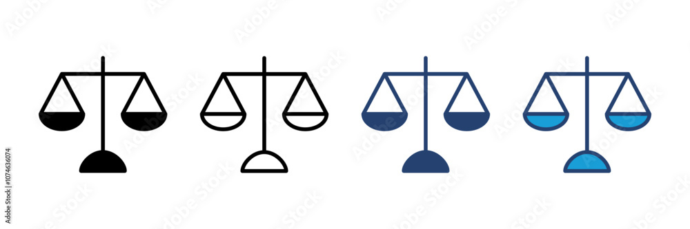 Scales icon vector. Law scale icon. Scales vector icon. Justice Scales icon vector. Law scale icon. Scales vector icon. Justice