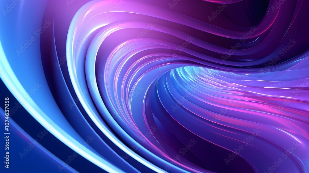 Naklejka premium 3d rendering of purple and blue abstract geometric background. Scene for advertising, technology, showcase, banner, game, sport, cosmetic, business, metaverse. Sci-Fi Illustration. Product display