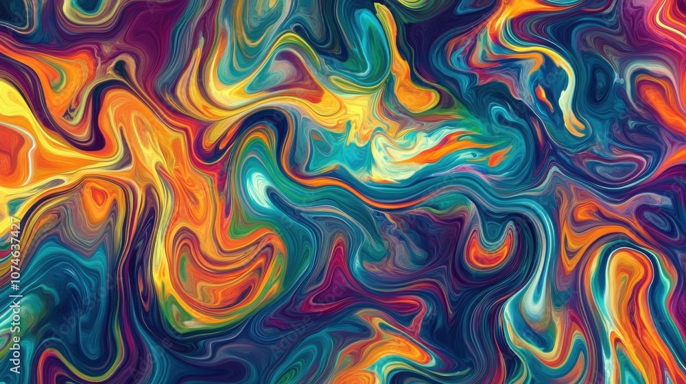 Vibrant abstract swirl of colors in bold hues, creating a dynamic and energetic visual experience. Vibrant abstract swirl of colors in bold hues, creating a dynamic and energetic visual experience.