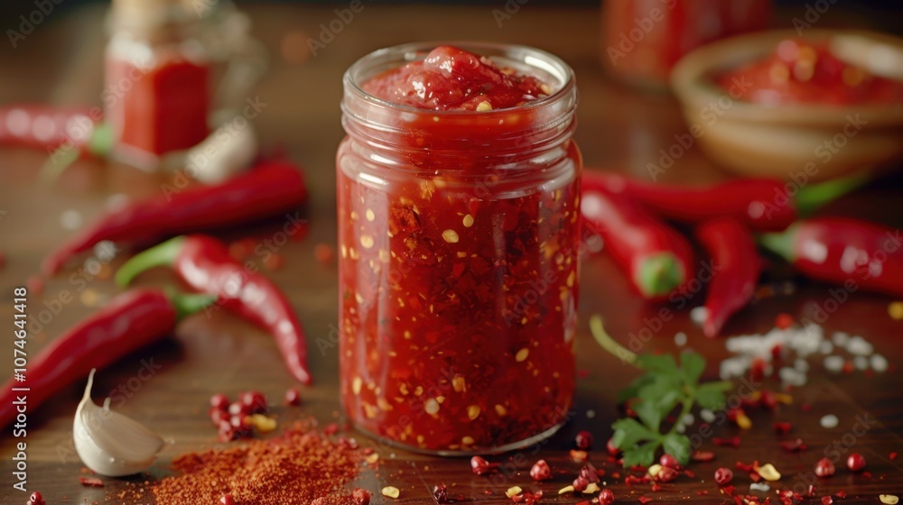 Sriracha Sauce: A fiery blend of chili peppers, garlic, vinegar, sugar, and salt, perfect for spicing up everything from noodles to sandwiches with bold heat.
Sriracha Sauce: A fiery blend of chili peppers, garlic, vinegar, sugar, and salt, perfect for spicing up everything from noodles to sandwiches with bold heat.